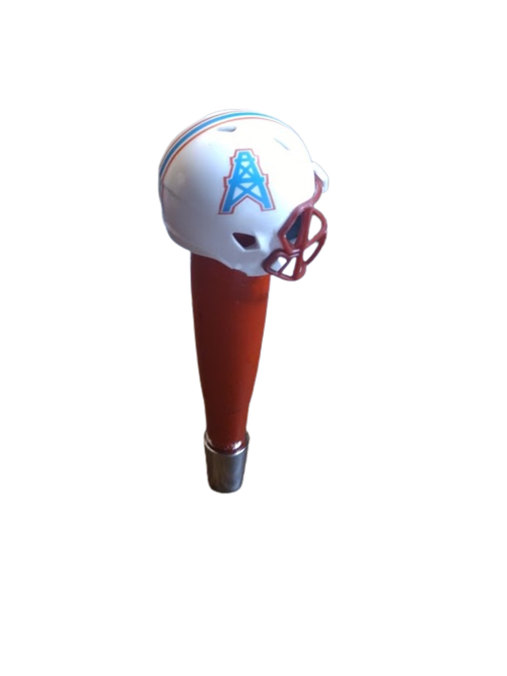 NFL Houston Oilers Beer Tap Handle Throwback Football Helmet Kegerator Wood